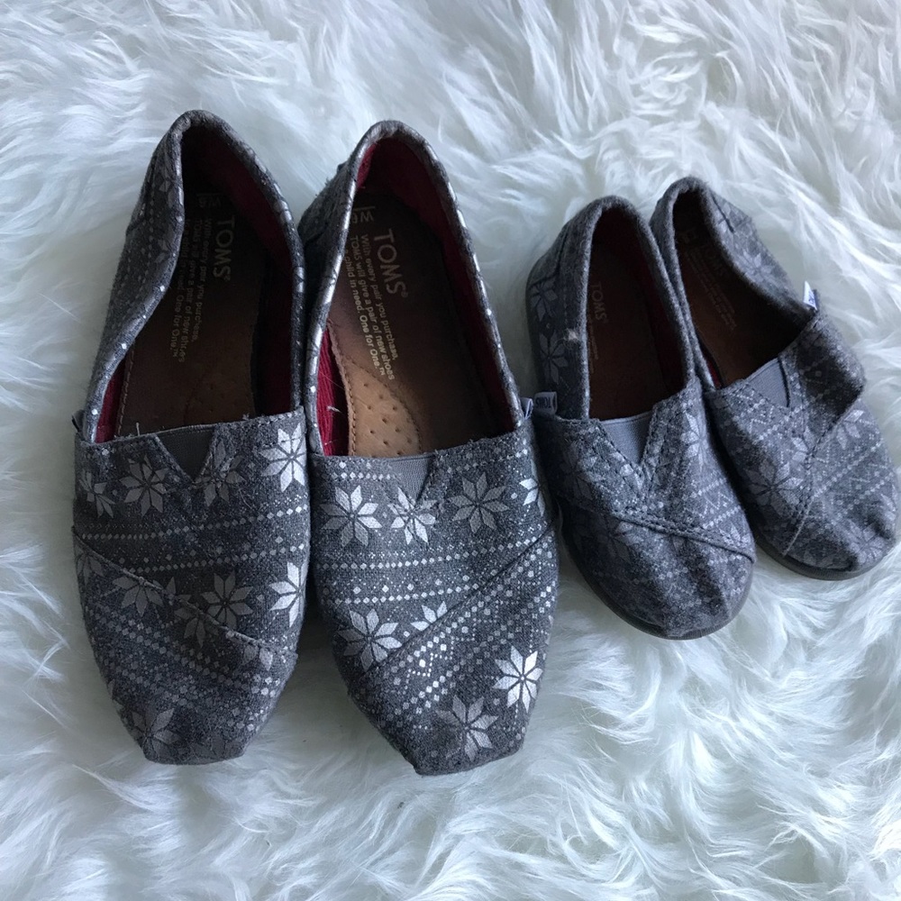 Toms Mommy & Me matching Set Women’s 6 Toddler 8